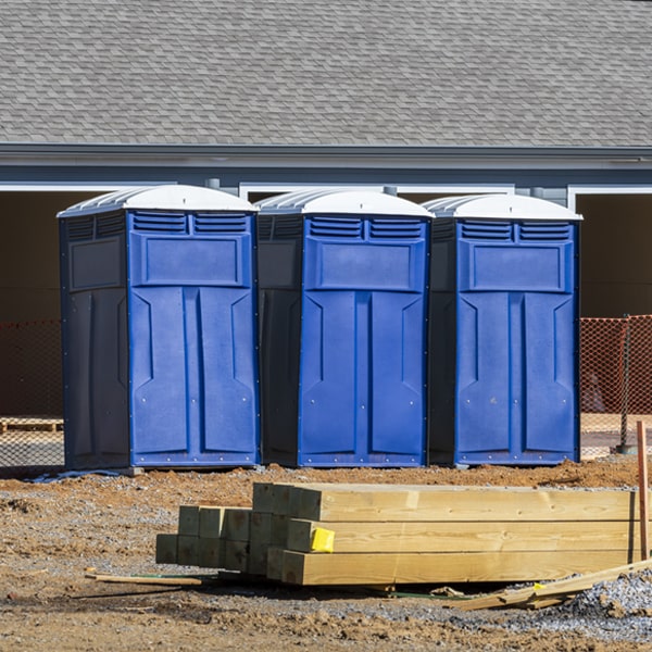 are there any restrictions on what items can be disposed of in the portable toilets in La Motte IA